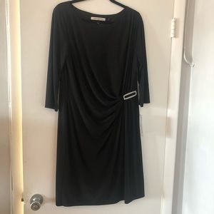 Evan-Picone- Matte Black Career/Cocktail dress